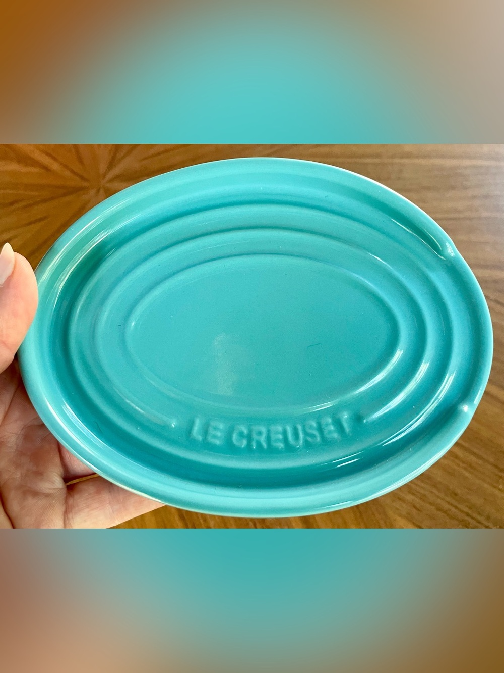 NWT Le Creuset Spoon Rest in Turquoise